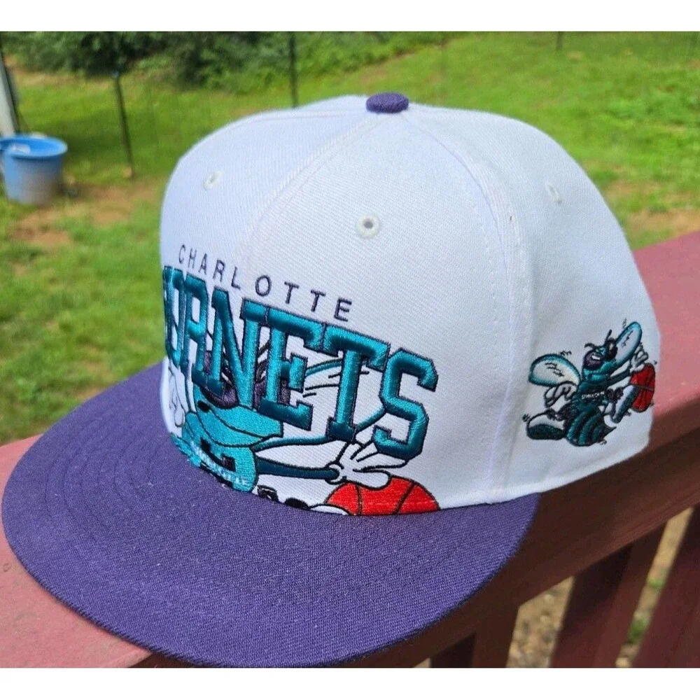 Vintage Charlotte Hornets Snapback Hat 47 Brand Hardwood Classics NBA
